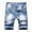 Light Blue, variant on IROINNID Men's Casual Stretch Jeans Slim-Fit Elastic Leisure Daily Denim Shorts