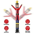 thumbnail image 4 of Nutcracker Inflatable Tube Man Wacky Wavy Dancing Guy for Outdoor Decoration Advertising Business Promotion - Christmas Theme (Blower Not Included) Red, 4 of 7