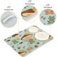 thumbnail image 4 of SKYSONIC Dish Drying Mat for Kitchen Counter Mushroom House Frog Eco Friendly Drying Mat - Easy to Clean Heat Resistant Dish Mat - 18x24, 4 of 6