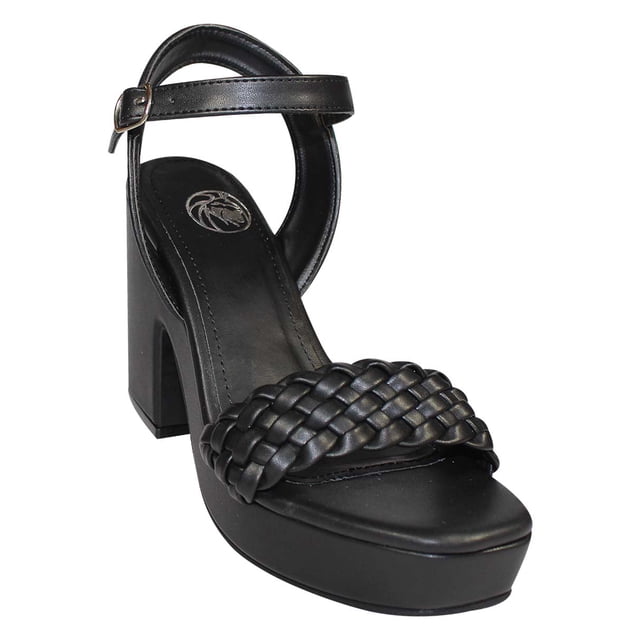 SANDALIA DE VESTIR LEON MUJER NEGRO SINTETICO FL06 LEON fl06p