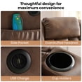 thumbnail image 5 of Power Lift Recliner Chair with Massage and Heat for Elderly, Electric Recliner Chairs for Adults, Cup holders, Remote Control, Side Pockets, USB Ports, Ochre, 5 of 8