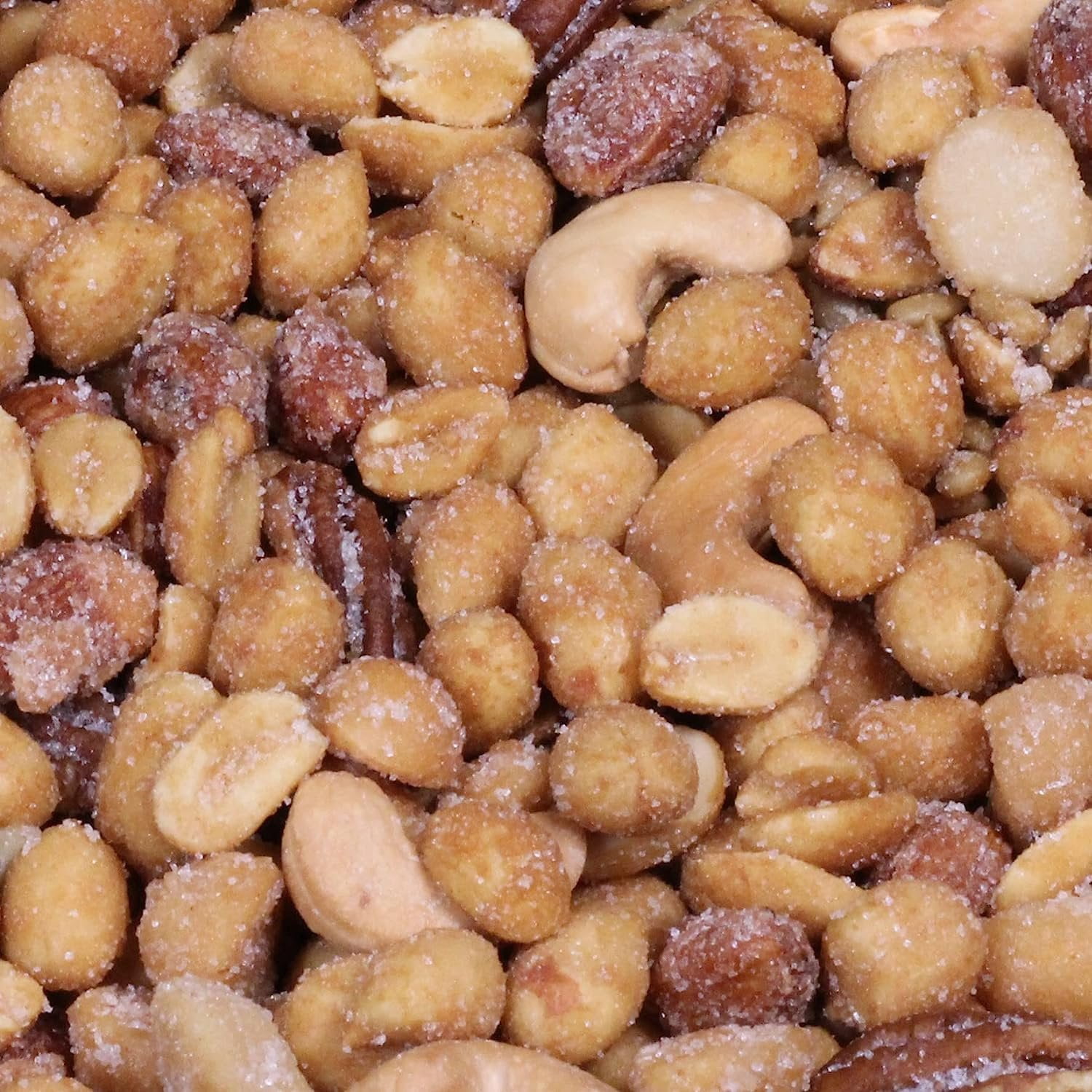BBQ Honey Roasted Mixed Nuts by It's Delish, 2.5 LBS Reusable Jumbo Container  Gourmet Mixed Nuts in Honey Sugar Coating, Sweet & Heart Healthy Salted Nut, Kids Snack - Non-Dairy, Kosher Parve