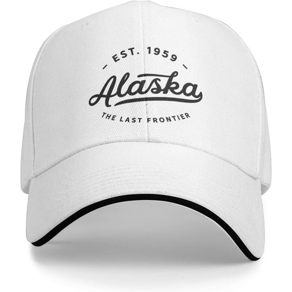 Classic Vintage Retro Alaska Est 1959 Warm black Baseball Cap Summer Sun Hat Gift Women Trucker Hat Men Dad Hat Black