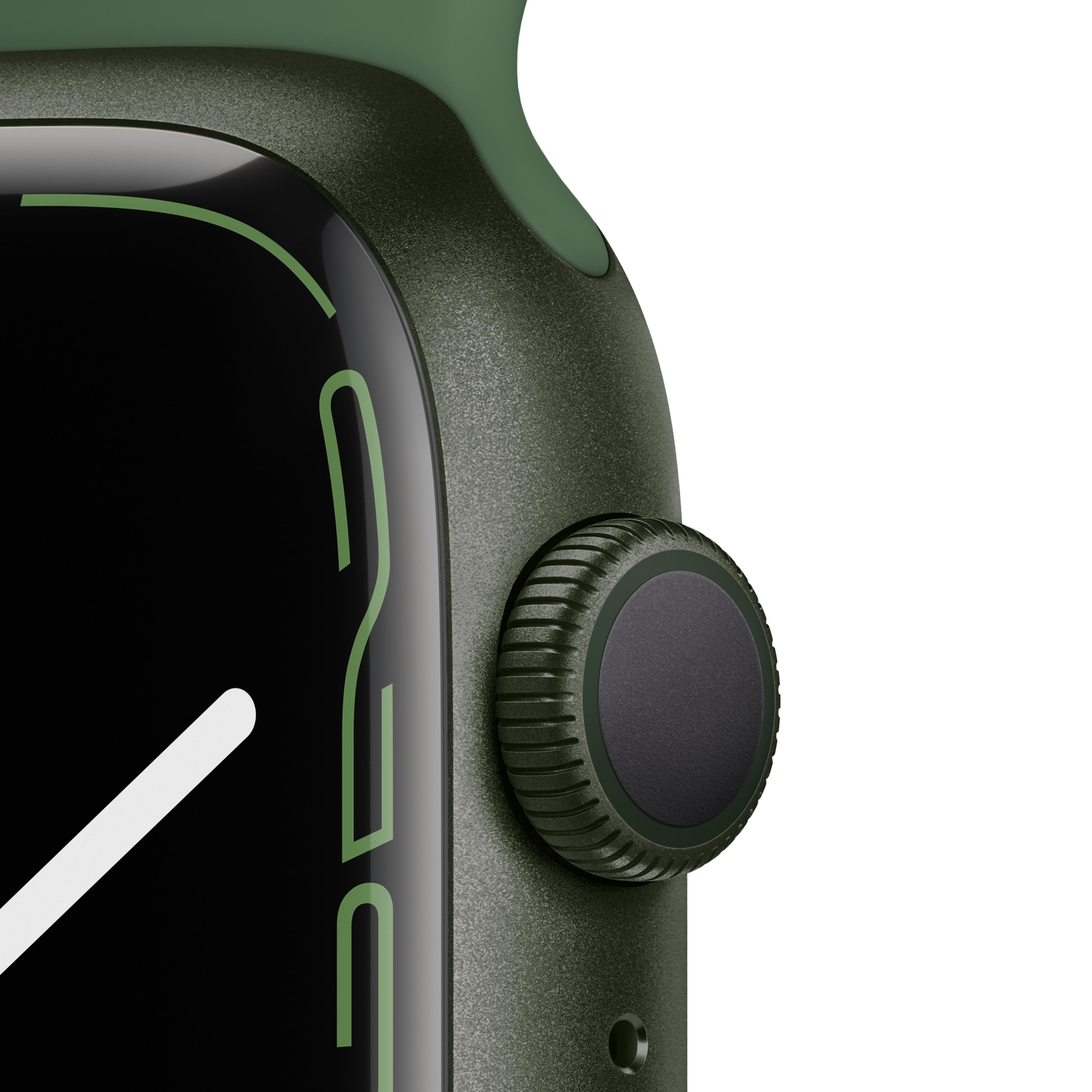 Apple Watch Series 7 GPS, 45mm Green Aluminum Case with Clover Sport Band -  Regular