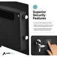 thumbnail image 6 of AdirOffice Digital Safe with Drop Slot Dual Lock Safety Box with Key, Black, 6 of 9