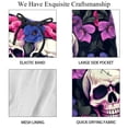 thumbnail image 4 of luoweisi Men's Beach Shorts Quick Dry Swim Trunks with Mesh Lining Couple Skulls L, 4 of 5