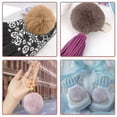 thumbnail image 4 of 20 Pieces DIY Faux Fox Fur Fluffy Pom Pom with Elastic Loop for Hats Keychains Scarves Gloves Bags Accessories, 4 of 7