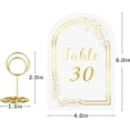 thumbnail image 3 of Sets Wedding Table Number - with Table Number Holders Gold Table Number Cards with Place Card Holders ; x ; Table Numbers for Wedding Reception and Birthday, 3 of 7