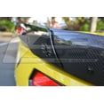 thumbnail image 4 of Extreme Online Store Replacement for 2014-2019 Chevrolet Corvette C7 All Models | Z06 Z07 Stage 3 Style Rear Trunk Lid Wing with Smoke Tinted WickerBill Spoiler (Carbon Fiber), 4 of 12
