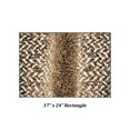 thumbnail image 5 of Better Trends Bath Rug 17” x 24” Bathroom Rug Mat Non-Slip Micro Polyester Bath Rugs for Bathroom Floor, Shower, Tub, Toilet Casablanca Collection - (Brown), 5 of 5