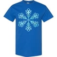 thumbnail image 3 of Inktastic Icy Blue Winter Snowflake T-Shirt, 3 of 5