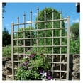 thumbnail image 5 of Dura-Trel Cambridge 57 by 95 Inch Heavy Duty Weather Stabilized PVC Vinyl Outdoor Garden Patio Trellis with Wall Mounting Screws and Spacers, Mocha, 5 of 6