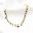 thumbnail image 6 of HOOUN Boho Ankle Bracelet Colourful Ball Bead Anklet Adjustable Turquoise Chain Foot-Silver, 6 of 6