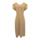 thumbnail image 4 of Vestido de Verano para las Mujeres sin Mangas Cuello en V con Mangas Voladoras, Color Sólido Y Vestido Sexy Fluido para las Mujeres, 4 of 6