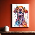 thumbnail image 5 of Wirehaired Vizsla Canvas Wall Art, Modern Cute Colorful Wirehaired Vizsla Canvas Dog Art Pictures Wall Decor for Kids Bedroom Decoration Unframed 8x12 inches, 5 of 5