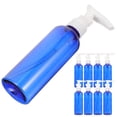 thumbnail image 2 of 10 botellas vacías de plástico de 100 ml con bomba para champú, loción y dispensador para viajes, acampadas, viajes de negocios (azul), 2 of 7