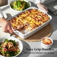 thumbnail image 4 of Ceramic Baking Dishes Set of 3, Oven Safe, Easy to Clean, Perfect for Casseroles and Gifts, 4 of 7