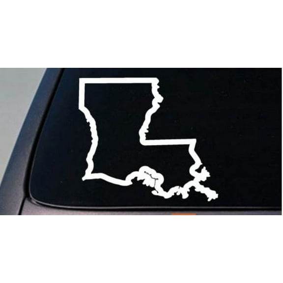 LOUISIANA state 6" sticker decal car truck window college football basketball *C735*