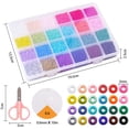 thumbnail image 3 of Acrílico De 2 Mm Diy De 24 Colores Para Hacer Joyas, Pulseras, Collares, Regalo Para Niños Vogacara HA017094-00, 3 of 5