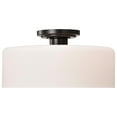 thumbnail image 4 of Nuvo Lighting Warren - 13 Inch Semi Flush Mount - Gun Metal with Satin White Glass - Gun Metal, 4 of 5