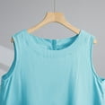 thumbnail image 5 of My Orders Cute Summer Tops for Women, Flower Print Blouses for Women Women Workout Tops Pack Women Fashion Tops Sexy Short Sleeve Button Up Shirts for Women Pattern, 5 of 6