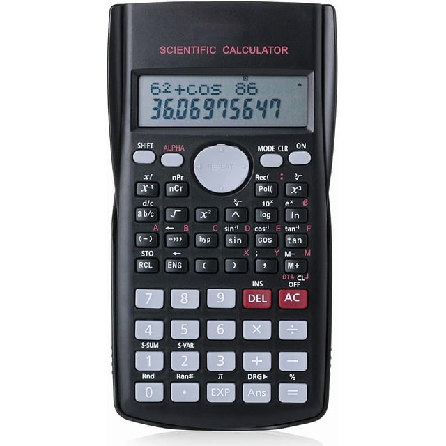 Scientific 2 Line Calculator - Fraction & College Math Calculator for Students & Engineers