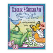 Coloring & Sticker Art Butterflies, Birds & Beautiful Things -- Product Concept Editors