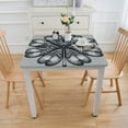 thumbnail image 3 of COMIO St. Patrick's Four-Leaf Clover Lucky Green Square Fitted Tablecloth White, 3 of 7