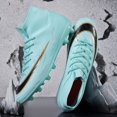 thumbnail image 2 of Zapatos de fútbol al aire libre para hombres, botas de fútbol de entrenamiento, hierba, cómodas, profesionales, tobillo alto, transpirables, antideslizantes, deportes de interior, 2 of 5