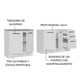 thumbnail image 4 of Gabinete Bajo Cocina Madesa 200cm Con Tarja Agata BB, 4 of 5