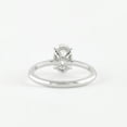 thumbnail image 7 of Solitaire Brilliance 2.20CT Oval Cut Solitaire Moissanite Hidden Halo Pave Setting Engagement Ring, Promise Gift Ring in 18K White Gold, Ring Size 7, 7 of 7