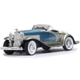 thumbnail image 2 of 1935 Duesenberg SSJ Convertible Blue and Silver 1/32 Diecast Model Car by Signature Models, 2 of 3