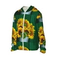 thumbnail image 2 of Fotbe Sunflowers in Bucket Men's Women's UPF 50+ Sun Protection Jacket Hooded Cooling Shirt with Pockets Hiking Outdoor Performance-X-Large, 2 of 9