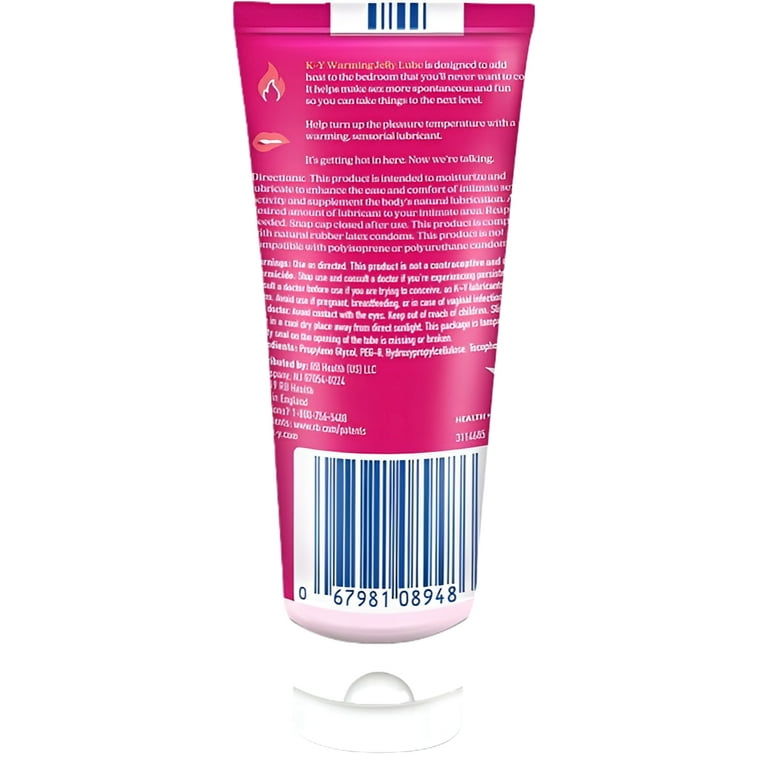 K-Y, Warming Jelly Personal Lubricant, 5 oz, Sensorial Experience