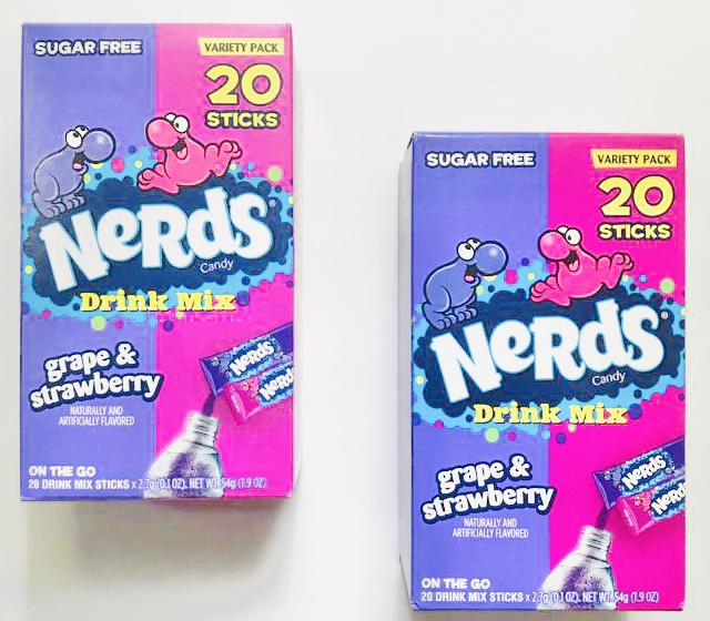 CGT Nerds Variety Pack Drink Mix Singles To Go Low Calorie Zero Sugar