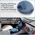 thumbnail image 3 of Gueray Portable CD Player for Car with Earphones LCD Display, Personal Disc CD Players&nbsp;for&nbsp;Home, Sports Supports MP3 WMA PROG & Memory Function, 3 of 9