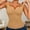 Gold, variant on Compression Tank Tops for Women, High Shaping Crew Neck Cami, Shapewear Tummy Control Camisole(Beige,XL)