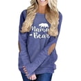 thumbnail image 1 of Hauts Mama Bear pour Femmes Manches Longues Chandail Décontracté Chandails en Molleton, 1 of 1