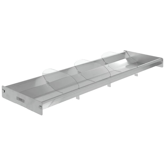 HUBERT Seafood Merchandising Tray Reversible Stainless Steel - 28 1/2" L x 8" W x 2" H