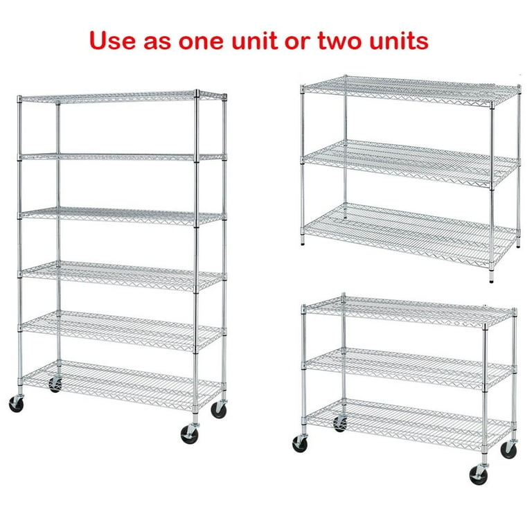 Rubbermaid Commercial Shelving 6 Shelf Unit SKU#RCP9T40