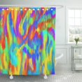 thumbnail image 1 of ABPHQTO Bloque de diseño de otoño colorido con efecto de acuarela y pintura de color Resumen Blob Juego de cortinas de ducha de baño impermeables 165x180 cm ABPHQTO PKNMT66x72Shower-11364, 1 of 2