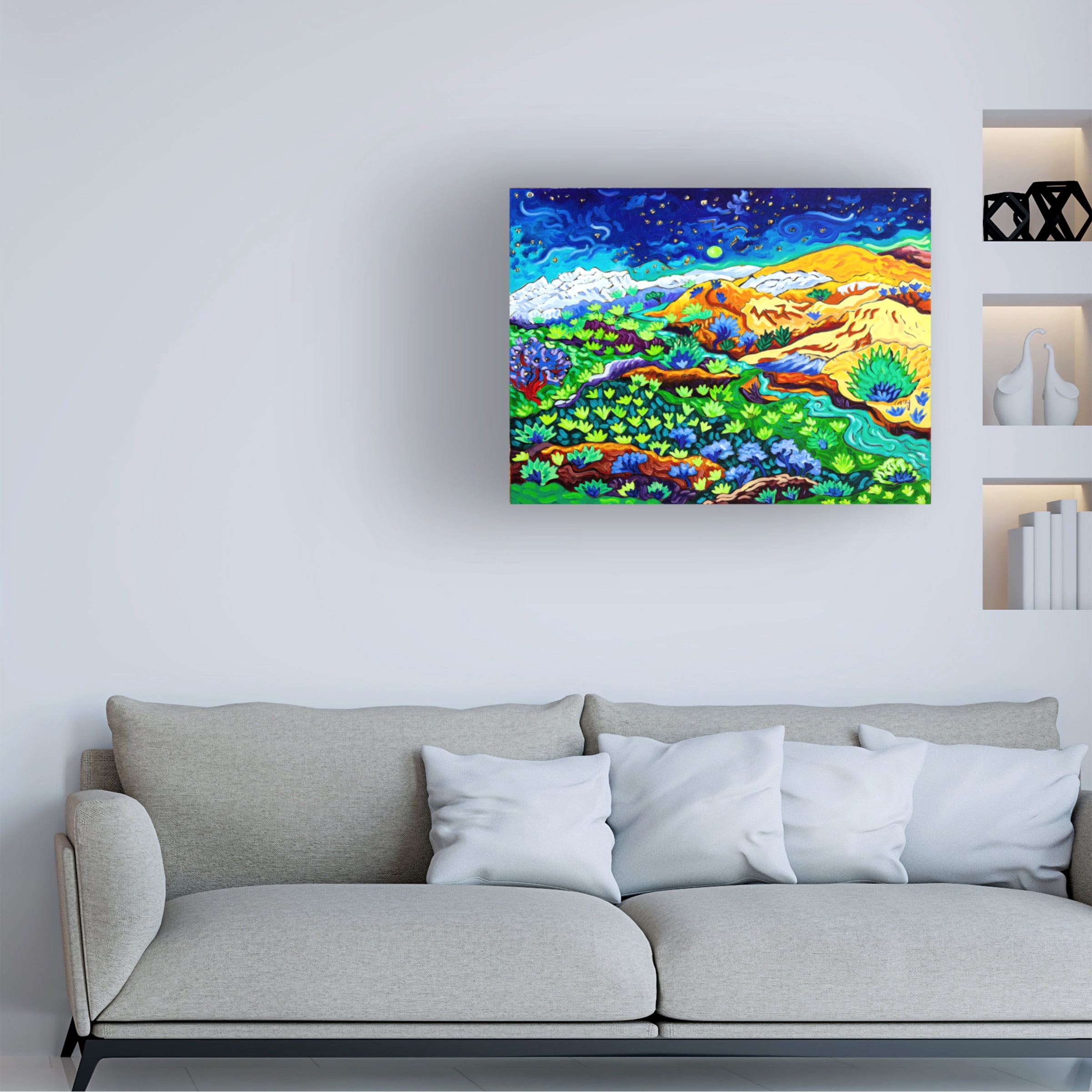 Cathy Carey 'Western Starlight' Canvas Art
