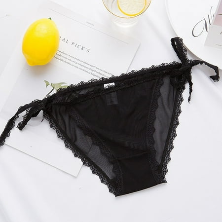 

Womens Underwear New Fashion Lingerie Lace Panties Brief Underpant Sleepwear Underwear For Women White One Size