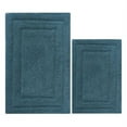 thumbnail image 4 of Saltoro Sherpi Foldable  2 Piece Cotton Bath Rug Set, Turquoise Blue, 4 of 7