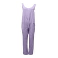 thumbnail image 4 of Summer Jumpsuits for Women Casual Plus Size Loose Baggy Pocket Jumpsuit Playsuit Trousers Overalls Cotton And Linen Jumpsuit 50% off Clearance!, 4 of 7