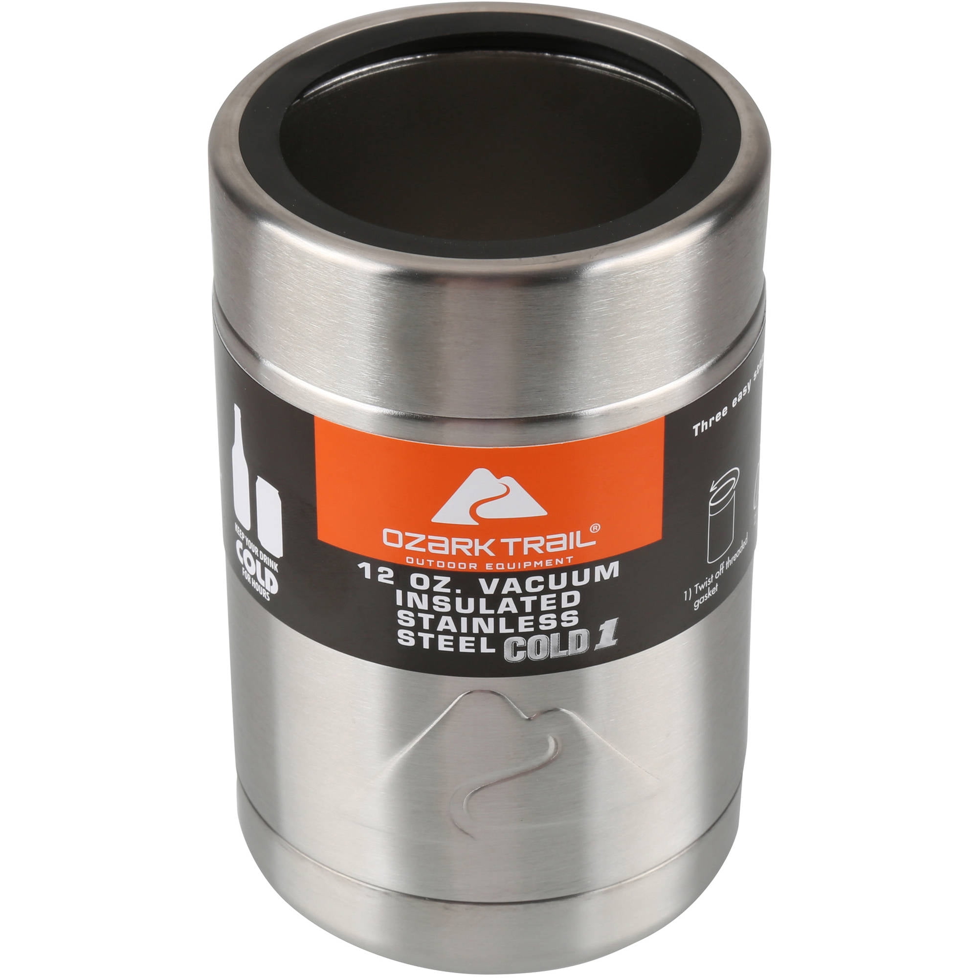 Ozark Trail Stainless Cooler New Vacuum Insulated Koozie Cup + Metal