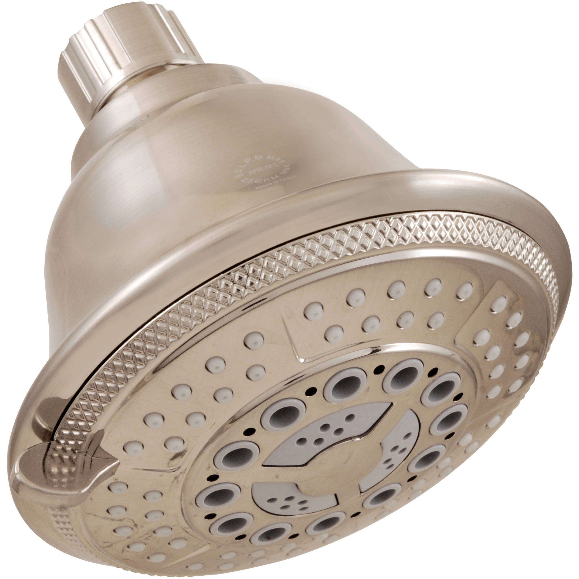 LDR Shower Head 5 Function Brushed Nickel Finish with Brushed Nickel