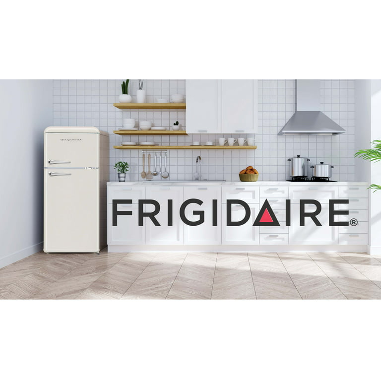 Frigidaire EFR756-CREAM 7.5 cu. ft. Mini Fridge in Cream with Rounded Corners