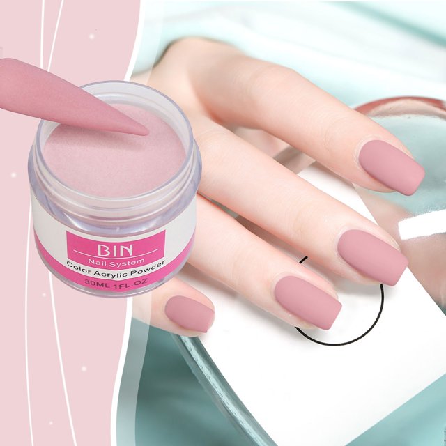 onlyliua Ofertas Flash Polvo de Cristal Nude Que Se Puede Extender para Tallar Polenta Polvo Acrílico de 30 Ml