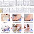 thumbnail image 3 of Flor acrílica 3D Nail Glamour Tamaño mixto Flor de resina plana blanca Diseño de arte de uñas 3D Adepaton Uñas Postizas y Decoración, 3 of 5